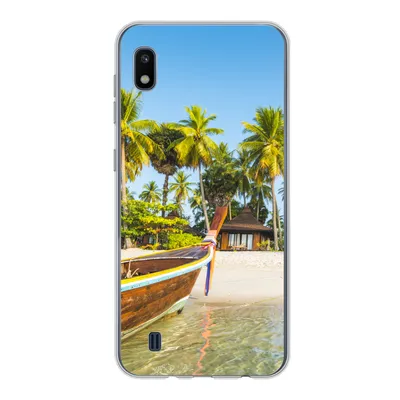 Produktbild von MuchoWow® Handyhülle Schutzhülle Hülle für Samsung Galaxy A10 Strand - Kajak - Sommer Silikon Softcase Handy Hülle - Schutzhülle