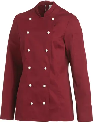 Produktbild von Leiber Kochjacke Farbe bordeaux Größe 40, 08/2518/21