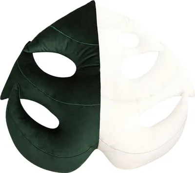 Produktbild von Kissen mit Schildkrötenrücken-Motiv, Bambus-Sofakissen, blattförmiges Dekokissen