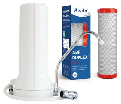Produktbild von Alvito Auftisch Basic Wasserfilter Set Pure (inkl. Duplex SD)