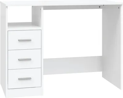 Immagine prodotto di vidaXL Scrivania con cassetti bianchi 102x50x76 cm in legno - Scrivanie