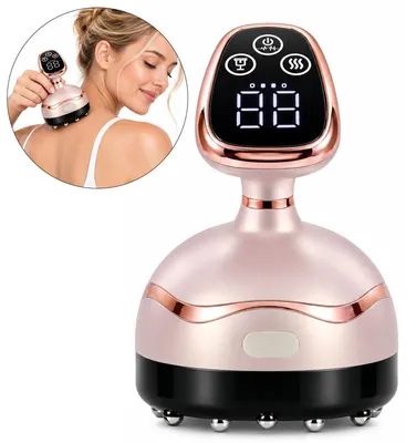 Produktbild von Schröpfgerät Elektrisch Körper, Vakuum Guasha Massagegerät mit Wärmetherapie und Vibrationsfunktion, 9 Intensitätsstufen, kabellos für Zuhause