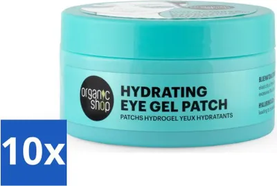 Produktbild von Organic Shop - Augengel-Patch Blue Matcha & Hyaluronsäure - Erfrischend und feuchtigkeitsspendend - 60 Patches - Vorteilspack - 10 Stücke