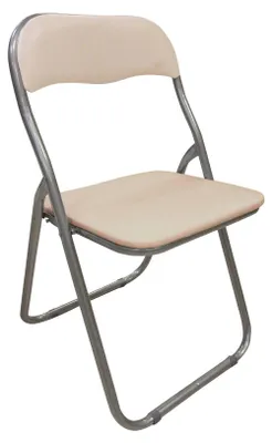 Produktbild von Dmora Klappstuhl Marbella Beige, gepolsterter Stuhl