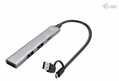 Produktbild von i-tec USB-C/USB-A Metal HUB 1x USB 3.0 + 3x USB 2.0
