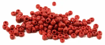 Produktbild von Vintageparts Rocailles Glasperlen rot 3 mm, 500 Stück