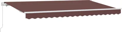 Image de vidaXL, store enroulable marron, 400 x 200 cm, tissu