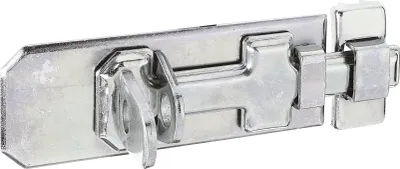 Produktbild von ALBERTS Sicherheits-Schlossriegel, m.flachem Griff, m.Schlaufe, disp., Platte LxB120x45mm