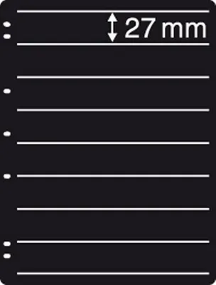 Produktbild von PRINZ Einsteckblätter 6778 Prinz-System, doppelseitig 8 Fächer je 27 mm Höhe schwarz