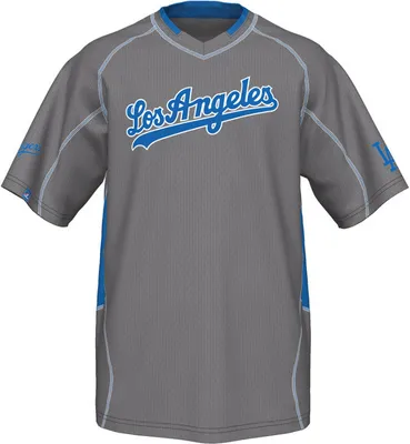 Produktbild von MLB Los Angeles Dodgers T-Shirt Fast Action Shirt Trikot Warm Up Baseball grau