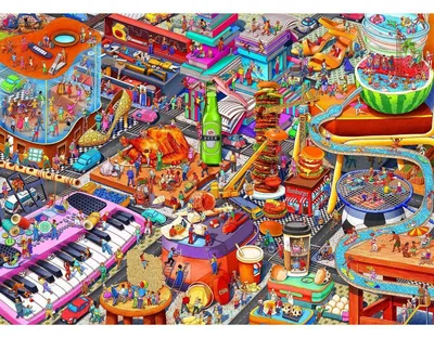 Obrázek produktu pro Puzzle "Svět malých lidí", 1000 dílků