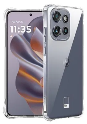 Produktbild von Schutzhülle für Motorola Edge 60 Neo/50 Neo, transparent, stoßfest, Silikon, TPU