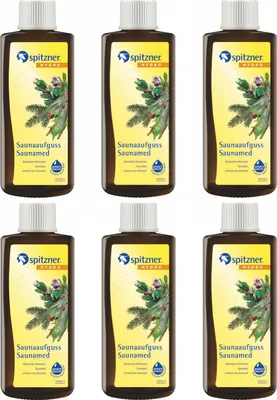 Produktbild von Spitzner Vorteilspack Saunamed je 190 ml 6er Saunaaufguss Sparset Aufgussset