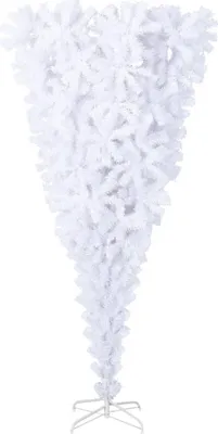 Produktbild von vidaXL Künstlicher Weihnachtsbaum mit Ständer Umgekehrt Weiß 240 cm