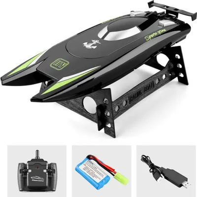 Produktbild von 2.4g Fernbedienung Boot High Speed Yacht Kinder Racing Wasserspielzeug für Geburtstagsgeschenke Schwarz