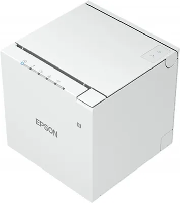 Produktbild von Epson TM-m30III, USB, USB-C, BT, Ethernet, WLAN, 8 Punkte/mm (203dpi), Cutter, weiß Bondrucker, Thermodirekt, 8 Punkte/mm (203dpi), variable Papierbreite (58/80mm), Druckbreite (max.): 72mm, Rollendurchmesser (max.): 83mm, Geschwindigkeit (max.): 300mm/Sek., USB (Typ B), USB-C, Bluetooth, Ethernet, WLAN, Micro SD-Slot, Cutter, inkl.: Netzteil, Netzkabel, weiß (C31CK50151)