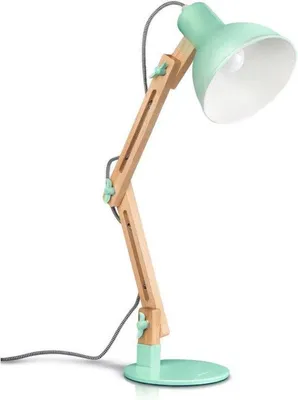 Obrázek produktu pro Dřevěná otočná lampa, multifunkční kancelářská lampa