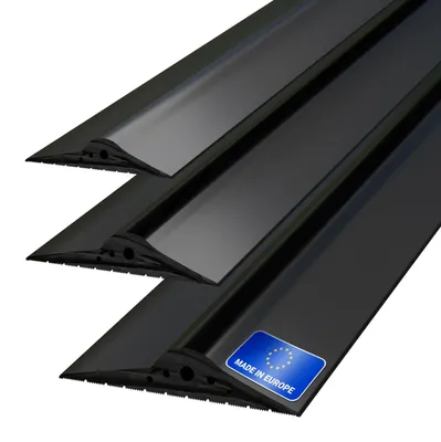 Garagentor-Abdichtung 5 m, 15x80 mm, schwarz, EPDM