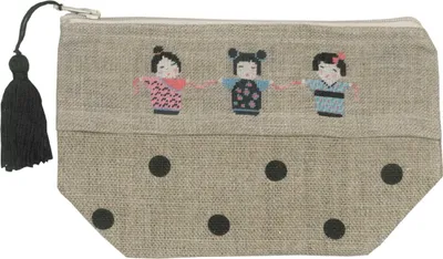 Immagine prodotto di Le Bonheur des Dames, kit per realizzare un pannello ricamato a punto croce "Case Kokeshi", dimensioni 18x11x7 cm