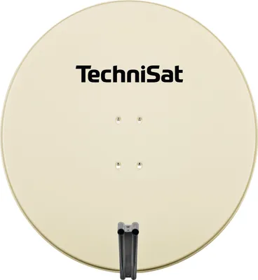 A satellite dish with the brand name TechniSat visible.