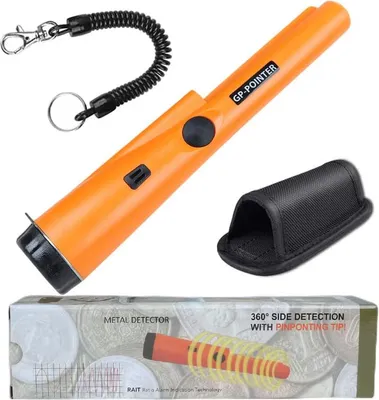 Produktbild von Positionierungsstab Handmetalldetektor Outdoor Schatzsuche Metalldetektor orange