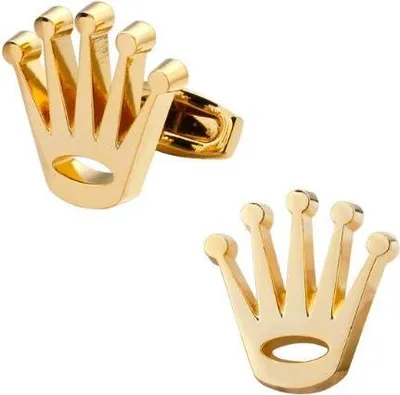 Produktbild von Manschettenknöpfe mit goldener Krone