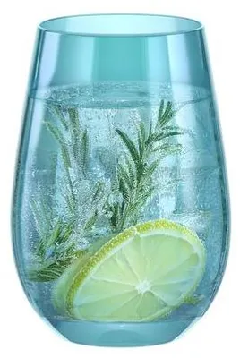 Produktbild von 6x Stölzle Lausitz Mirrors Longdrinkbecher Türkis 465 ml
