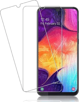 Obrázok produktu pre 2 ochranné sklá pre Samsung Galaxy A50, vysoká ochrana 9H proti poškriabaniu