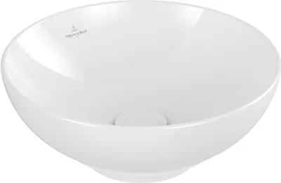 Produktbild von Villeroy & Boch Aufsatzwaschbecken rund Artis - Aufsatzwaschbecken mit CeramicPlus, Waschschale weiß/alpin