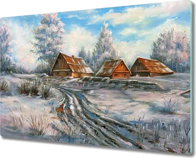 Produktbild von Coloray Hackbrett Herdabdeckplatte 80x52 cm Küchenbrett Kochplattenabdeckung Schneidebrett - Winterbaumhütte Natur