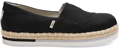 Produktbild von Toms Heritage Canvas Platform Damen Espadrilles schwarz (black), 10013501