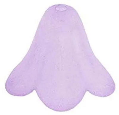 Blütenkelch für Perlenengel, 15 Stück, 1,3 x 1,5 cm, Flieder
