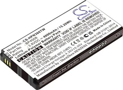 Zdjęcie produktu dla TECHTEK Bateria kompatybilny z [Hytera] PNC360, PNC360S zastępuje BP4008