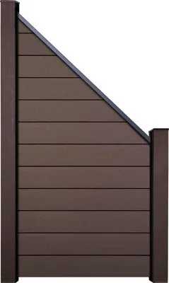 Produktbild von Abschlusselement GroJa Flex Stecksystem ohne Pfosten 90x180/90 Terra