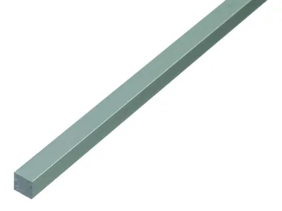 Obrázok produktu pre Štvorhranná tyč Alberts | hliník, strieborný elox | 1000 x 16 x 16 mm