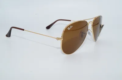 Zdjęcie produktu dla Ray-Ban AVIATOR CLASSIC, Dorosły, Uni , Aviator, Złoto, Soczewki niespolaryzowane, Metal