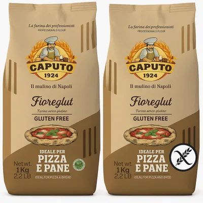 Image de Farine pour pizza et pain Fioreglut sans gluten, 1 kg x 2 - Caputo