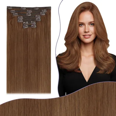 Imagen del producto de Extensiones de cabello natural Clip-In, 150 g, 60 cm