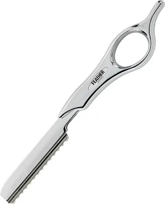 Zdjęcie produktu dla Srebrna krótka brzytwa Feather Razor