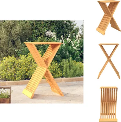 Obrázek produktu pro vidaXL Skládací stolička 40x32,5x70 cm z masivního teakového dřeva - Skládací židle a stoličky