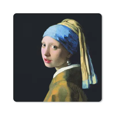 Produktbild von MuchoWow® Mauspad Mousepad Das Mädchen mit dem Perlenohrring - Johannes Vermeer 30x30 cm - Mousepads - Maus Mat - Pad - Mausunterlage - Gaming