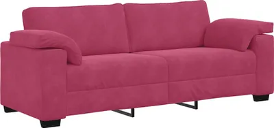 Obrázok produktu pre 3-miestna pohovka, vínovo červená 220x77x82 cm, zamat
