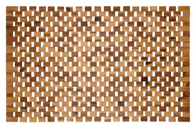 Holz-Badmat 60x100 cm, Antirutsch, Acacia, FSC-zertifiziert