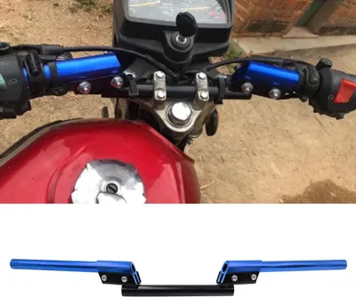 Produktbild von Motorrad-Lenker aus Aluminiumlegierung, einfache Installation, Ersatz-Modifikationsteile, Blau