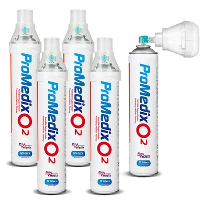 Obrázok produktu pre 5x Prenosný 99,4% kyslíkový inhalátor Promedix 12L PR-994
