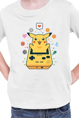 Produktbild von Kinder T-Shirt Japan Manga Anime Comics Pokemon 037, / Weiß
