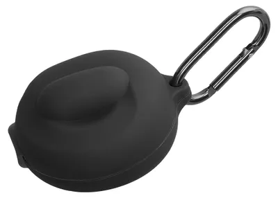 Produktbild von kwmobile Schutzhülle für Anker Soundcore V40i Hülle - TPU Silikon Case für Kopfhörer Ladecase - stoßfestes Cover mit Karabiner - Schwarz