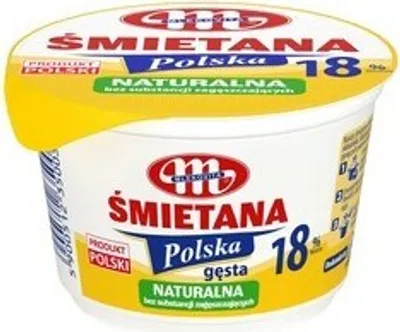 Produktbild von Mlekovita Polnische Creme 18% Fett 200G