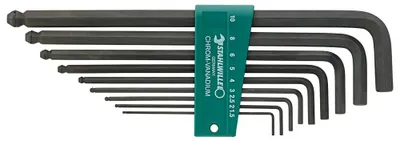 Immagine prodotto di Set di chiavi esagonali a testa sferica Stahlwille 10767H/9, 9 pezzi, 1,5-10 mm 96432603