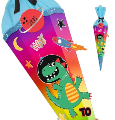 Produktbild von URSUS Schultüten Bastelset Easy Line Rainbow Dino